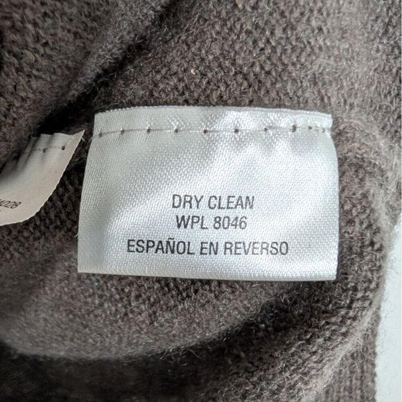 Charter Club 100% Cashmere Turtleneck Womens Size Large Brown Sleeveless Sweater - Picture 5 of 9